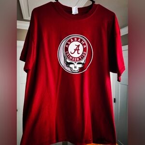 Grateful Dead Alabama Crimson Tide Red T-Shirt